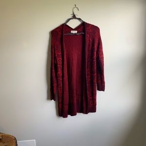 Knox and Rose Red/Maroon cardigan in Large